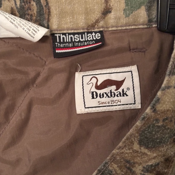 Duxbak thinsulate men’s camouflage pants size 36 insulated material made in USA - Picture 3 of 4